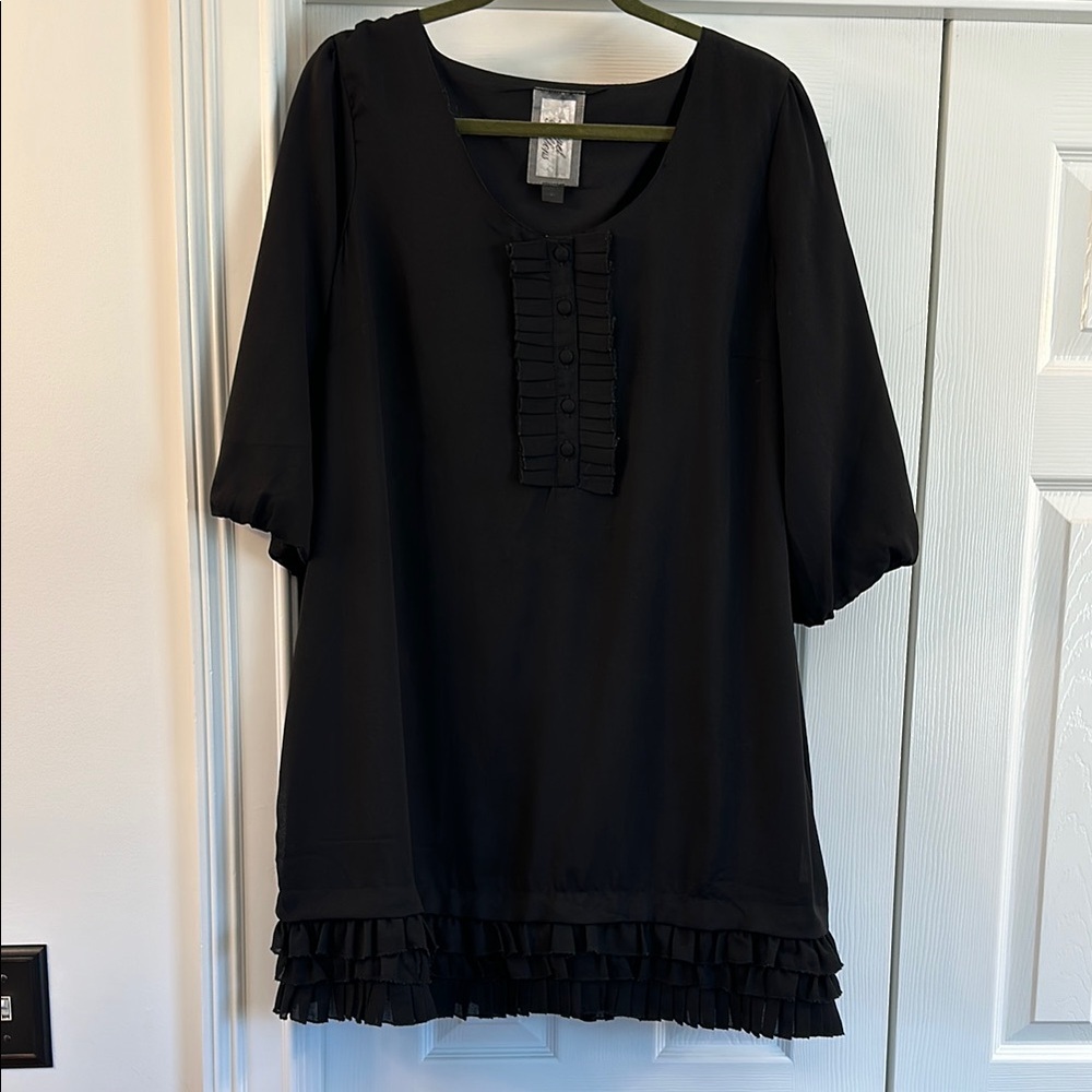 Black Ruffle Dress